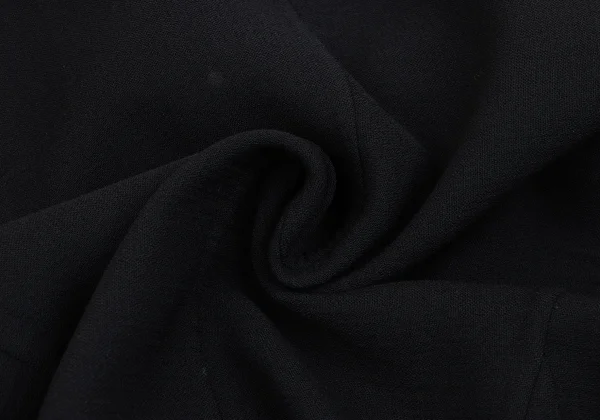 ヨウジヤマモト ファムYohji Yamamoto FEMME ウールフレアスリーブスナップジャケット 黒S K-166009_012