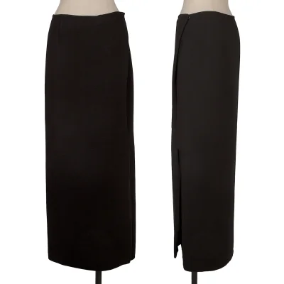 Yohji Yamamoto FEMME Curve Slit Wool Skirt