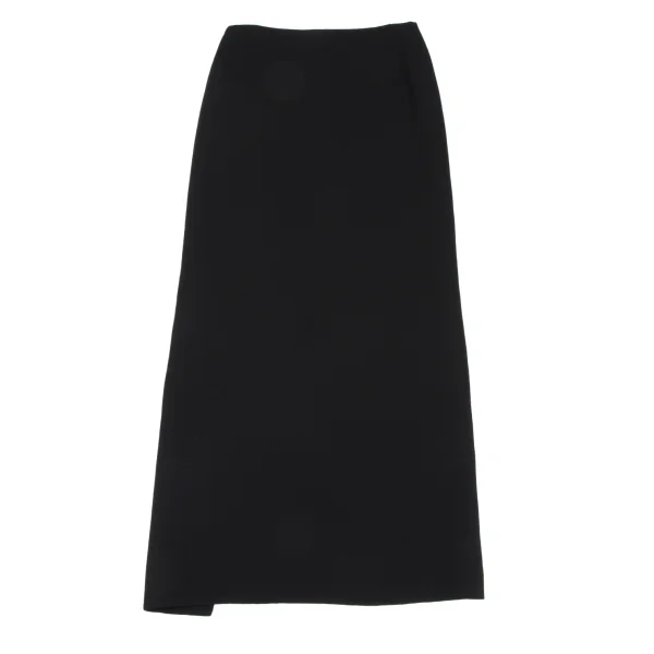 Yohji Yamamoto FEMME Curve Slit Wool Skirt K-166010_012