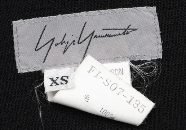 Yohji Yamamoto FEMME Curve Slit Wool Skirt K-166010_016