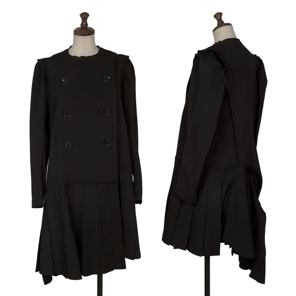 ヨウジヤマモト ファムYohji Yamamoto FEMME ショルダー切替プリーツ