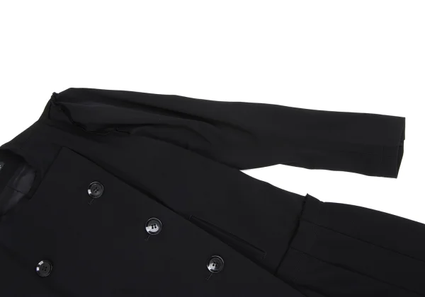 Yohji Yamamoto FEMME Shoulder Switching Pleats Paste Coat K-166012_006