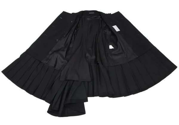 ヨウジヤマモト ファムYohji Yamamoto FEMME ショルダー切替プリーツ