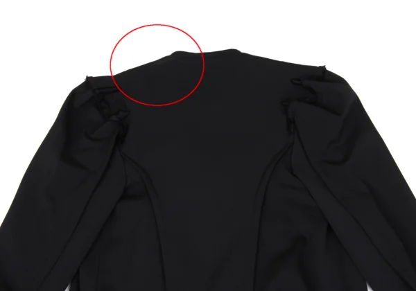 Yohji Yamamoto FEMME Shoulder Switching Pleats Paste Coat K-166012_014