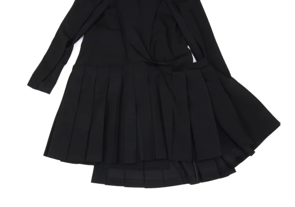 Yohji Yamamoto FEMME Shoulder Switching Pleats Paste Coat K-166012_017