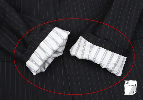 コムデギャルソン オムドゥCOMME des GARCONS HOMME DEUX モヘヤ混ウール裏ドットストライプジャケット 黒紺L K-166013_008