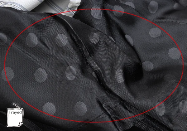 コムデギャルソン オムドゥCOMME des GARCONS HOMME DEUX モヘヤ混ウール裏ドットストライプジャケット 黒紺L K-166013_014