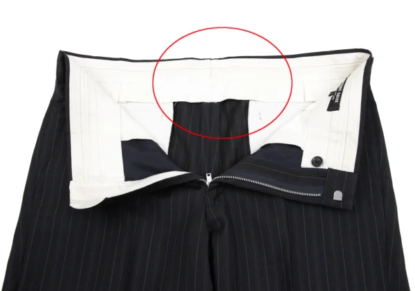 COMME des GARCONS HOMME DEUX Mohair Blend Wool Striped Pants K-166014_004