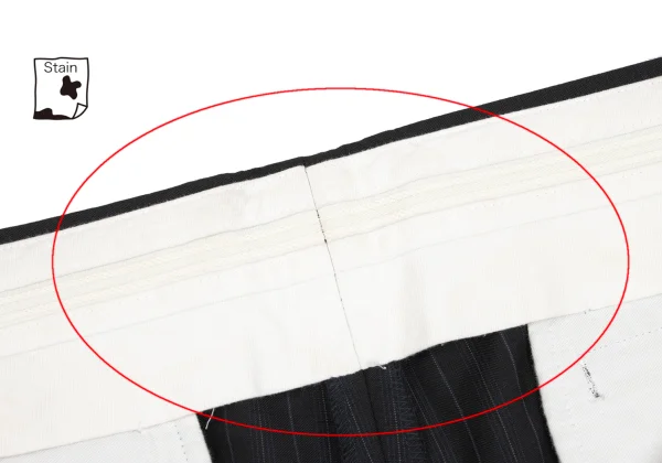 コムデギャルソン オムドゥCOMME des GARCONS HOMME DEUX モヘヤ混ウールストライプセットアップ 黒紺L K-166015_014