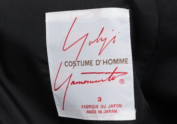 Yohji Yamamoto COSTUME D' HOMME Wool Tailored Jacket K-166016_017