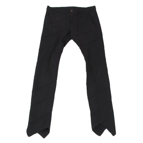 COMME des GARCONS HOMME PLUS Polyester Twist Pants Black XS K-166020_001