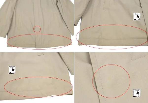 Y's for men Wool Nylon Zip Up Long Jacket K-166021_011