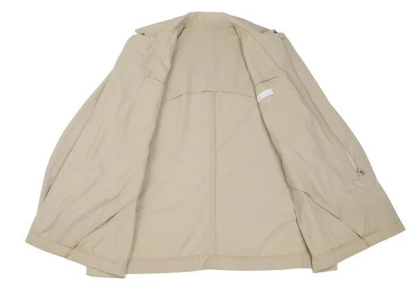 Y's for men Wool Nylon Zip Up Long Jacket K-166021_014