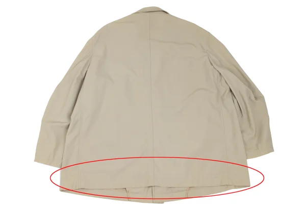 Y's for men Wool Nylon Zip Up Long Jacket K-166021_017