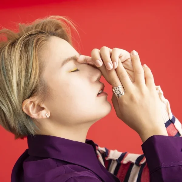 UZUOU Silver925 Japanese Kanji Ring 蜜 Mitsu K-166022_012