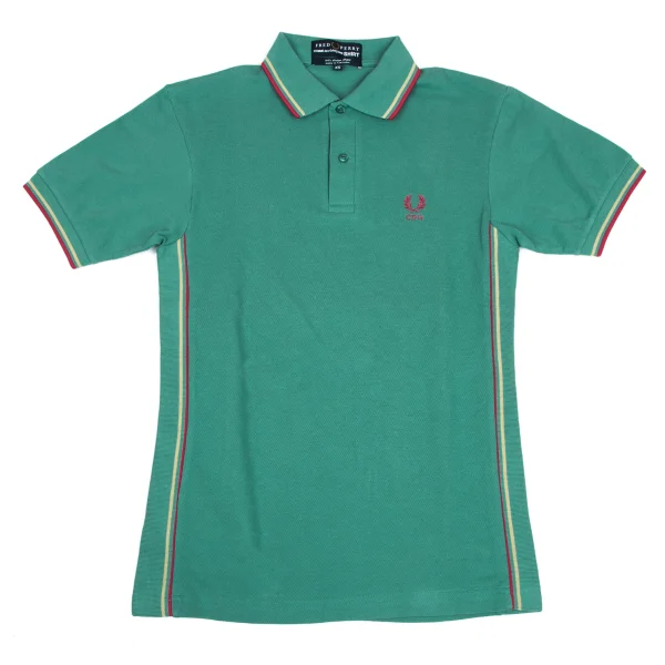 COMME des GARCONS SHIRT×FRED PERRY One-point Embroidered Polo Shirt Green XS K-166027_001