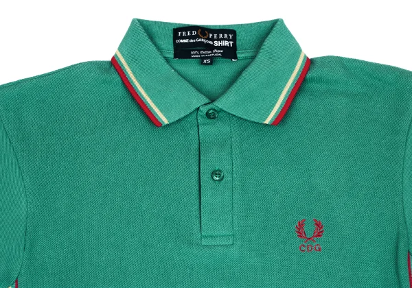 COMME des GARCONS SHIRT×FRED PERRY One-point Embroidered Polo Shirt K-166027_003