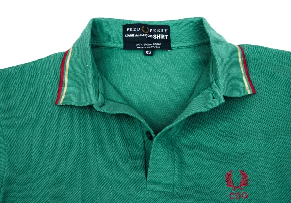 COMME des GARCONS SHIRT×FRED PERRY One-point Embroidered Polo Shirt K-166027_005