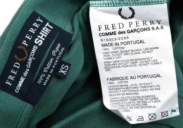 COMME des GARCONS SHIRT×FRED PERRY One-point Embroidered Polo Shirt K-166027_013