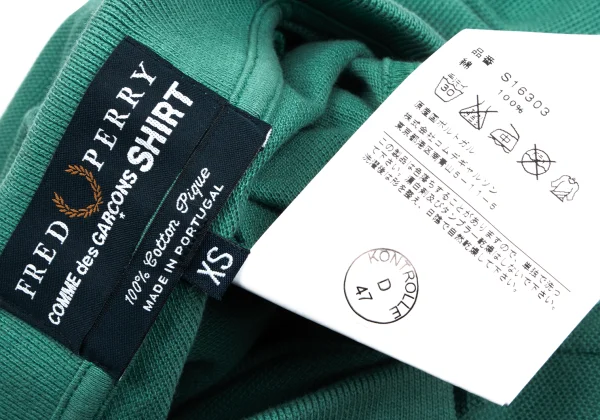 COMME des GARCONS SHIRT×FRED PERRY One-point Embroidered Polo Shirt K-166027_014