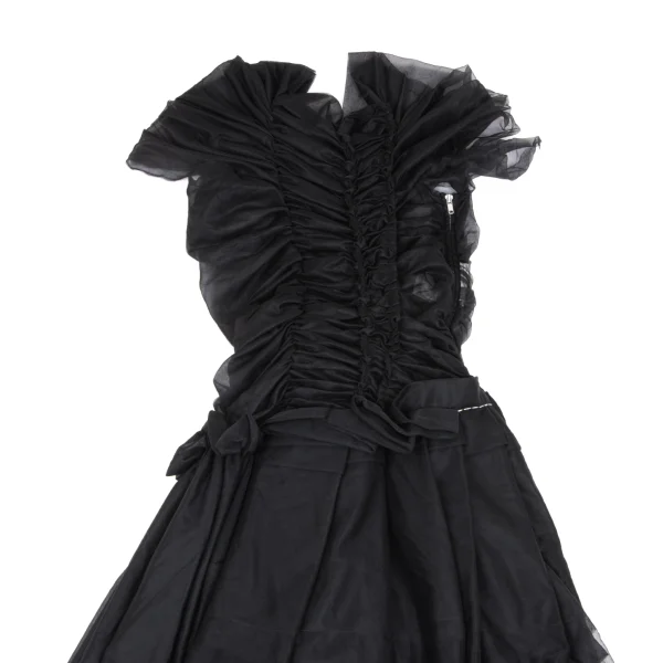 COMME des GARCONS Gathered See-through Dress K-166028_003