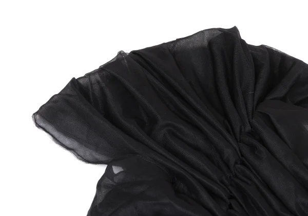 COMME des GARCONS Gathered See-through Dress K-166028_005