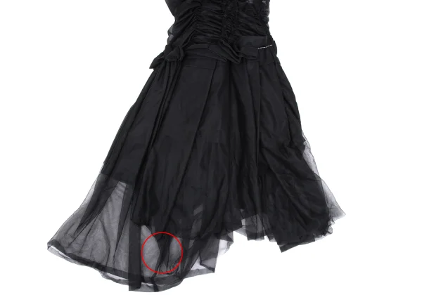 COMME des GARCONS Gathered See-through Dress K-166028_008