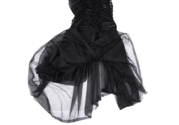 COMME des GARCONS Gathered See-through Dress K-166028_011