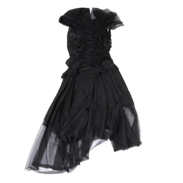 COMME des GARCONS Gathered See-through Dress K-166028_012