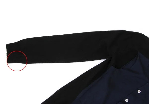 COMME des GARCONS Bi-color Layered Switching Knit Cardigan K-166029_005