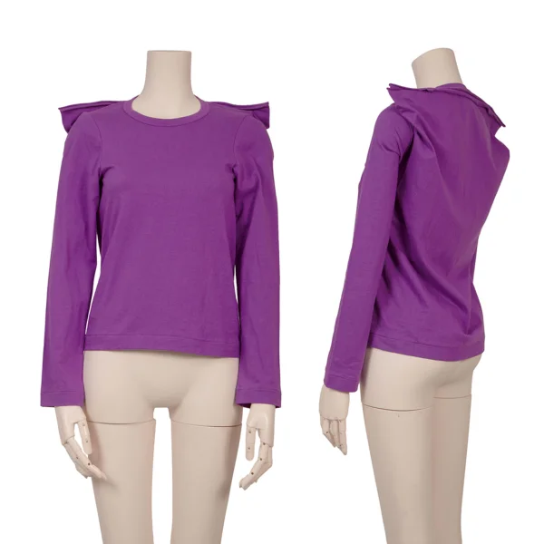 COMME des GARCONS Square Design Long Sleeve Top Purple S K-166032_001