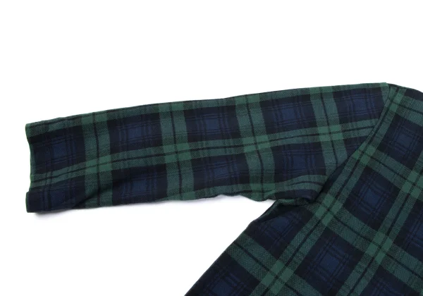 COMME des GARCONS Checker Woven 3/4 Sleeve Top K-166034_006