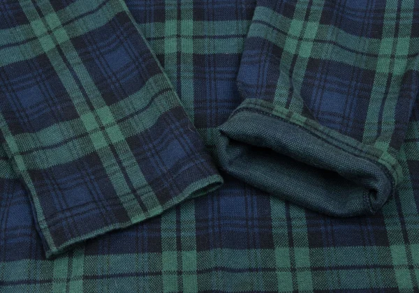 COMME des GARCONS Checker Woven 3/4 Sleeve Top K-166034_007