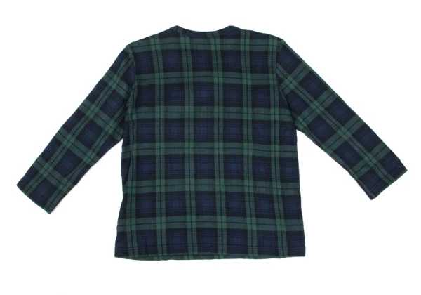 COMME des GARCONS Checker Woven 3/4 Sleeve Top K-166034_010
