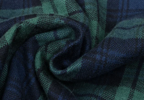 COMME des GARCONS Checker Woven 3/4 Sleeve Top K-166034_012