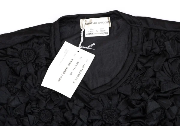 COMME des GARCONS Flower Shirring Design T-shirt K-166035_004