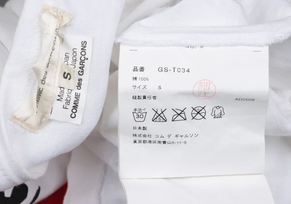 COMME des GARCONS Japanese Flag Printed T Shirt K-166038_013