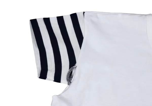 COMME des GARCONS Armpit Cutting Striped Sleeve T-shirt K-166039_004
