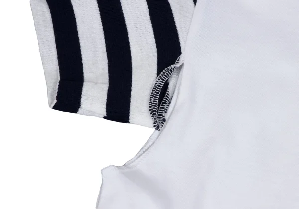 COMME des GARCONS Armpit Cutting Striped Sleeve T-shirt K-166039_005