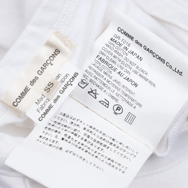 COMME des GARCONS Armpit Cutting Striped Sleeve T-shirt K-166039_011