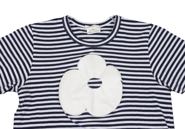 COMME des GARCONS Flower Printed Stripe T-shirt K-166040_002