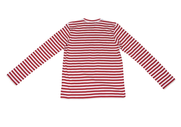 PLAY COMME des GARCONS Heart Patch Striped Top K-166042_009