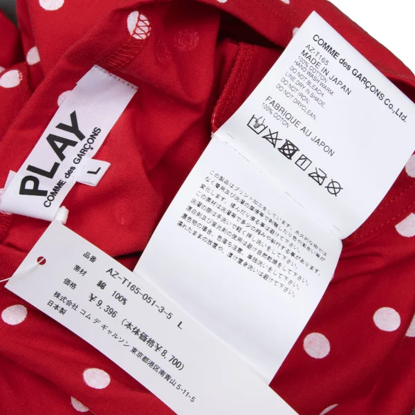 PLAY COMME des GARCONS Heart Patch Dot Top K-166043_012