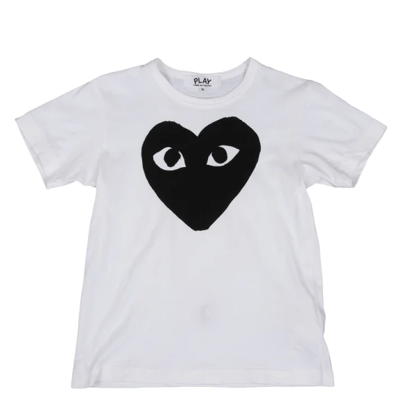PLAY COMME des GARCONS Heart Printed T Shirt White M K-166044_001