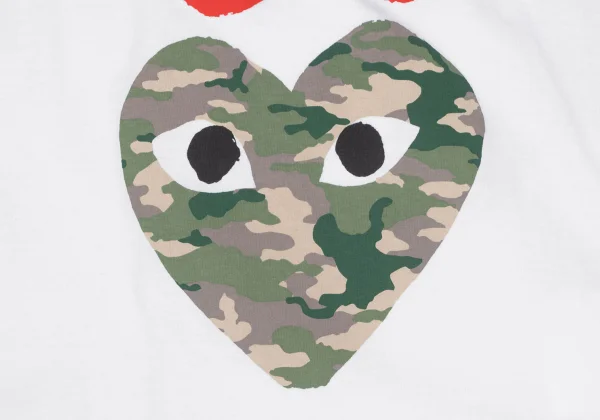 PLAY COMME des GARCONS Camo Heart Printed T-shirt K-166046_008
