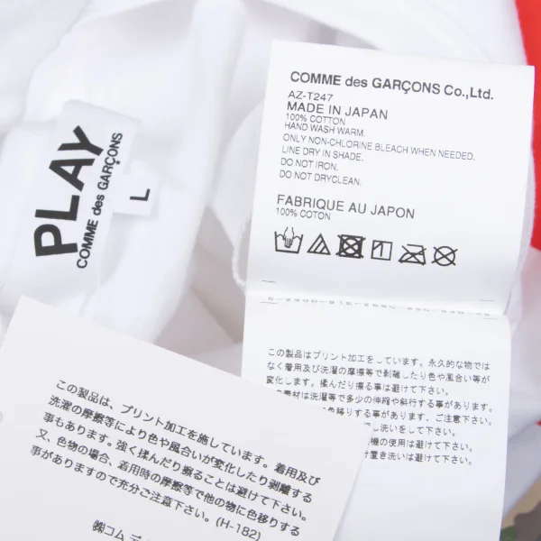 PLAY COMME des GARCONS Camo Heart Printed T-shirt K-166046_013