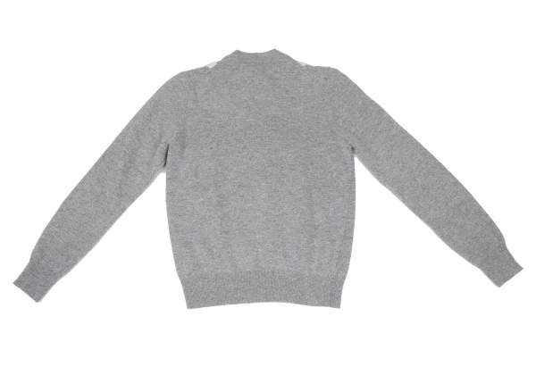 COMME des GARCONS Jewelry by Ligia Dias Pearl Embellished Knit Sweater K-166049_011