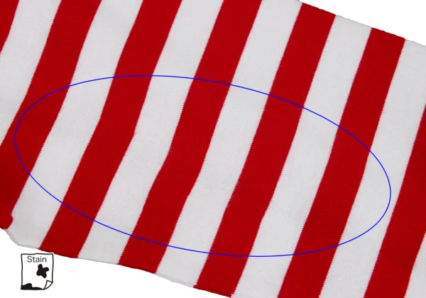 COMME des GARCONS Striped Switching Flocked Print Top K-166051_012