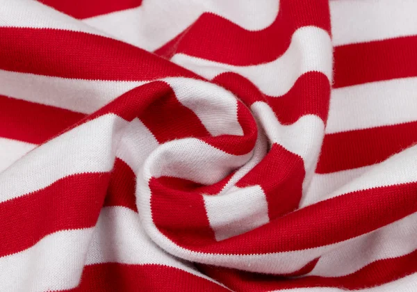 COMME des GARCONS Striped Switching Flocked Print Top K-166051_014