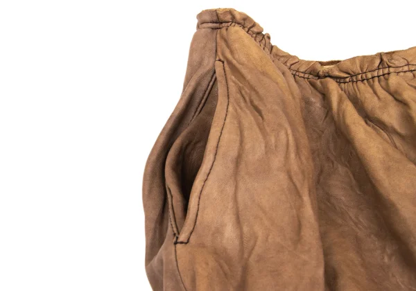 COMME des GARCONS Dyed Lamb Skin Skirt K-166052_005